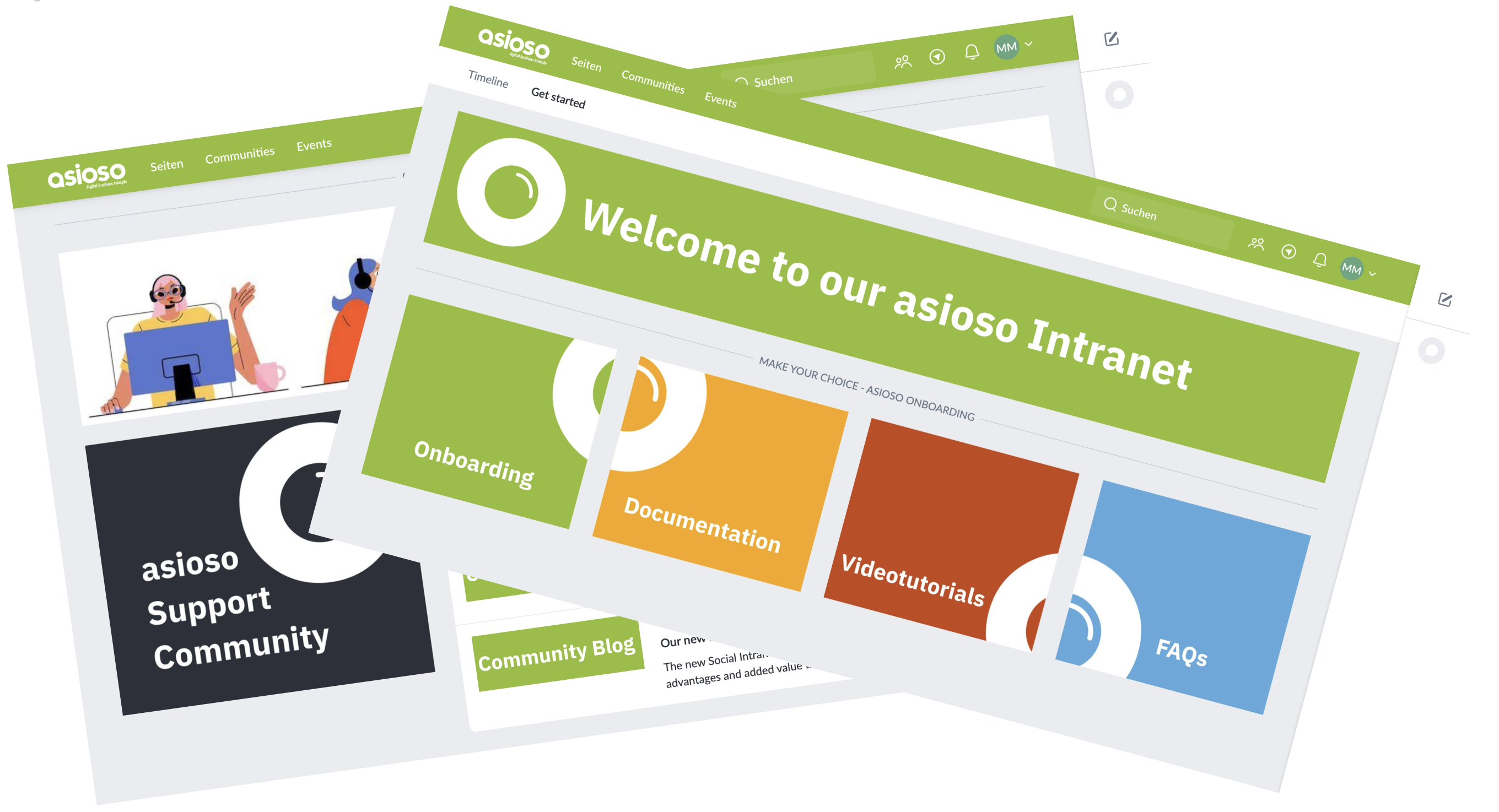  asioso page on the Haiilo app
